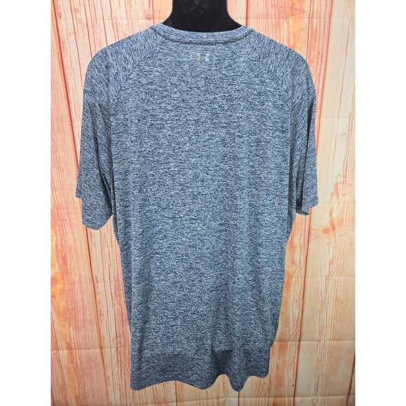 Under Armour Mens Loose Fit Tech Tee 3XL Blue Heather - Picture 2 of 8